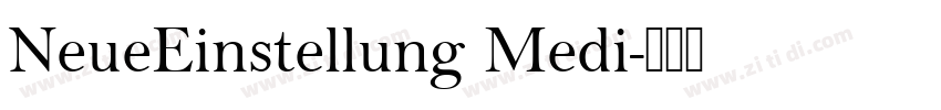 NeueEinstellung Medi字体转换